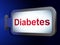 Medicine concept: Diabetes on billboard background