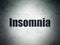 Medicine concept: Insomnia on Digital Data Paper background