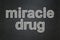 Medicine concept: Miracle Drug on chalkboard background