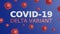 Medicine concept of virus coronavirus covid 19 with title words COVID-19 DELTA VARIANT