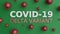 Medicine concept of virus coronavirus covid 19 with title words COVID-19 DELTA VARIANT