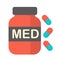 Medicine flat icon