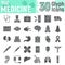 Medicine glyph icon set, hospital symbols