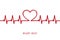 Medicine heartbeat flat lines cardiogram