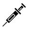 Medicine injection drug silhouette style icon