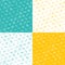 Medicine ison seamless pattern flat line set of 4 mint yellow white