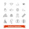 Medicine and medical specialties. Icons set