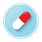 Medicine Pills vector, capsules Icons of medication.