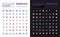 Medicine pixel perfect RGB color ui icons set for dark, light mode