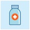 Medicine  Simple Blue Health Icon Vector Ilustration