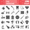 Medicine solid icon set, Heath care symbols collection or sketches. Medical signs for web, glyph style pictogram package