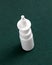 Medicine spray bottle nasal , brown background