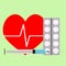 Medicine for stimulation of heart vector