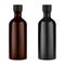 Medicine syrup bottle. Brown glass screw cap jar