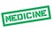 Medicine typographic stamp