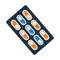 Medicine, Viagra, Pills icon. Simple vector sketch.