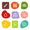 Medicine web icons, colour spots series