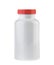 Medicine white pill bottle isolated without shadow clipping path - photography