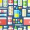 Medicines, seamless pattern.