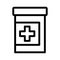 Medicines thin line vector icon