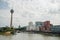 Medienhafen. Dusseldorf cityscape with view on media harbor