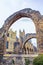 Medieval abbey ruins Canterbury Cathedral historical precincts UK