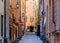 Medieval alleyways and cobbled streets the old town, Gamla Stan