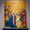 Medieval altar painting with nativity scene, Virgin Mary with Son Jesus, Old Masters Collection Wuerth, Schwabisch Hall, Germany