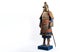 Medieval ancient Mongolian warrior in armor. White background, isolate. AI generated.