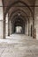 The medieval arcades of Piazza Cittadella, Bergamo