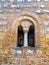 Medieval arch window of Saint Sophia`s Church Ohrid Macedonia