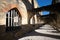 Medieval arches in san jose mission texas