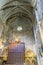 Medieval architectural arches inside the Cathedral of Ourense in