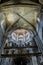 Medieval architectural arches inside the Cathedral of Ourense in