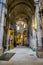 Medieval architectural arches inside the Cathedral of Ourense in