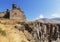 Medieval armenian monastery Saghmosavank, located near gorge of Kassakh river. Ashtarak district