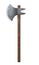 Medieval battle-axe isolated