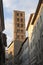 Medieval belfry in Arezzo (Tuscany, Italy)