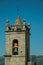 Medieval bell tower made of stone with staircase