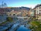 Medieval bridge in Camprodon town, Gerona, Spain