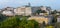 Medieval Buda Castle. Fortress complex panorama