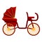 Medieval buggy icon, cartoon style