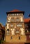 Medieval building with painted facade in Konstanz