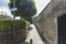 Medieval buildings with gate and moat in Hanseatic town of Hattem