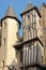 Medieval buildings in the old town. Tours. France