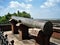 A Medieval Canon at Upperkot Fort Junagadh India