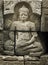 Medieval carving - Buddha. Borobudur temple.