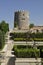 Medieval castle in Georgia. Stone walls, towers. Local precious architecture heritage.