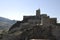 Medieval castle in Georgia. Stone walls, towers. Local precious architecture heritage.