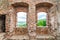 Medieval castle Helfstyn, Czech Republic. Ancient castle in gothic style. Castle walls and interiors, beautiful old tower. Summer